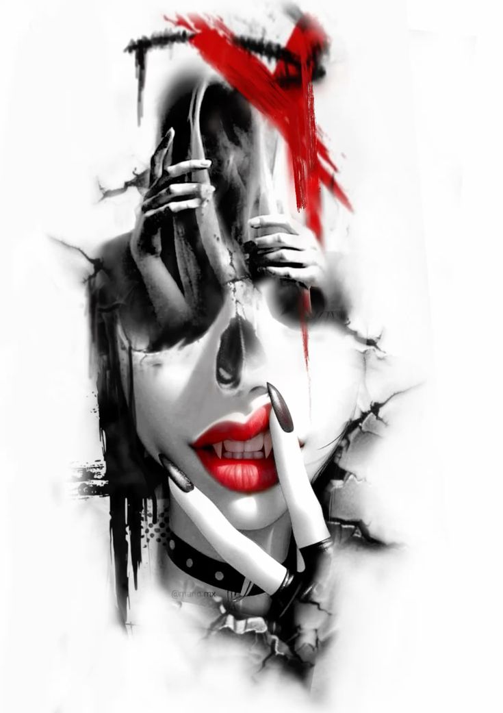 Tatuaje red ink  Nyxvara en Lleida